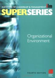 Cover of Organizational environment by Institute of Leadership & Management (ILM)