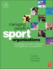 Front cover of Managing people in sport organizations by Tracy Taylor