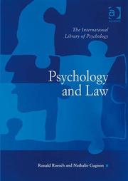 Cover of Psychology and law by Ronald Roesch