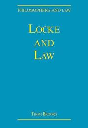 Front cover of Locke and Law (Philosophers and Law) by Thom Brooks