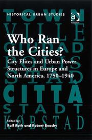 Cover of Who ran the cities? by Robert Beachy