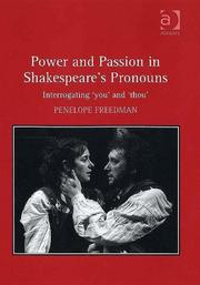 Front cover of Power and Passion in Shakespeare's Pronouns by Penelope Freedman