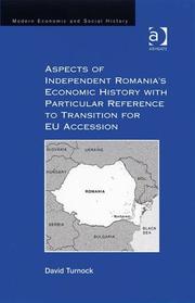Front cover of Aspects of Independent Romania's Economic History with Particular Reference to Transition for EU Accession (Modern Economic and Social History) by Turnock, David.