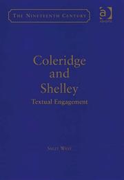 Front cover of Coleridge and Shelley by Sally West