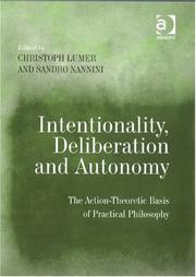 Cover of Intentionality, deliberation, and autonomy by Christoph Lumer