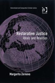 Front cover of Restorative Justice by Margarita Zernova
