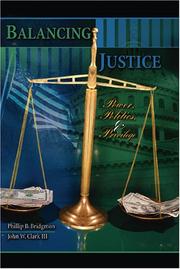 Cover of Balancing justice by Phillip Bridgmon