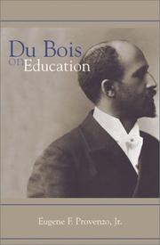 Front cover of Du Bois on Education by Eugene F. Provenzo Jr.
