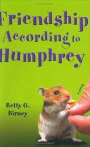 Front cover of Friendship according to Humphrey by Betty G. Birney
