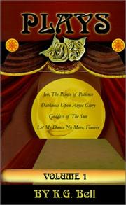 Cover of Plays by K. G. Bell