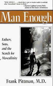 Cover of Man enough by Frank S. Pittman
