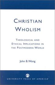 Cover of Christian Wholism by John B. Wong
