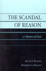 Front cover of The Scandal of Reason by Haight Marjorie A.