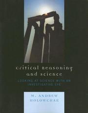 Front cover of Critical Reasoning and Science by Holowchak M.