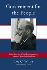 Front cover of Government for the people by Lee C. White