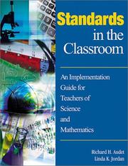Cover of Standards in the classroom by Richard H. Audet