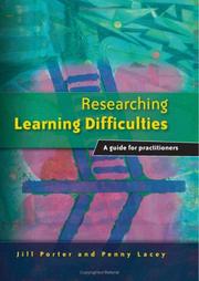 Cover of Researching learning difficulties by Jill Porter