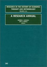 Front cover of Research in the History of Economic Thought and Methodology by Warren J. Samuels
