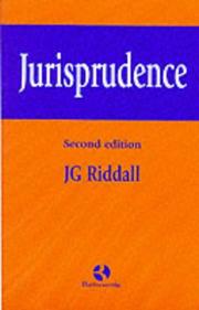 Cover of Jurisprudence by J. G. Riddall