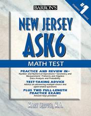 Cover of Barron's New Jersey ASK6 Math Test by Mary Serpico M.A.