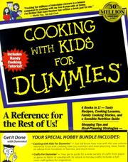 Front cover of Cooking with Kids for Dummies/Crafts for Dummies by IDG Books Staff
