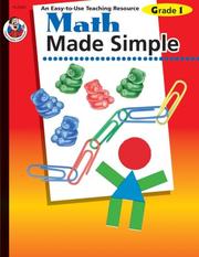 Cover of Math Made Simple, Grade 1 by Kaye Furlong