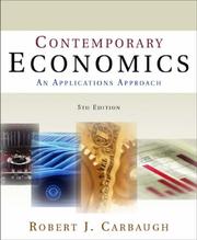 Cover of Contemporary Economics by Robert J. Carbaugh