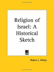 Front cover of The religion of Israel by Robert L. Ottley