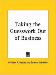 Cover of Taking the Guesswork Out of Business by William R. Basset