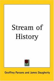Front cover of The stream of history by Geoffrey Parsons