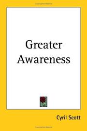 Cover of Greater Awareness by Cyril Scott