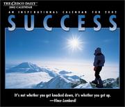 Front cover of Success 2002 Calendar (Daily Calendars) by Unknown