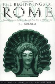 Front cover of The beginnings of Rome by Tim Cornell
