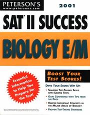 Front cover of Peterson's 2001 SAT II success biology by Gloria Dyer