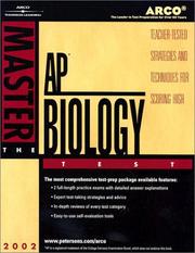 Front cover of Master AP Biology 2002 by Arco
