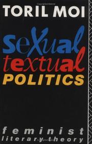 Front cover of Sexual/textual politics by Toril Moi