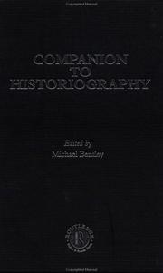 Front cover of Companion to historiography by Michael Bentley