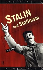 Front cover of Stalin and Stalinism by Wood, Alan