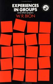 Front cover of Experiences in groups and other papers by Wilfred R. Bion