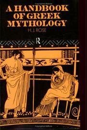 Cover of A Handbook of Greek Mythology by H. J. Rose
