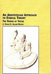 Front cover of An Aristotelian Approach To Ethical Theory by Susan K., Ph.D. Allard-Nelson