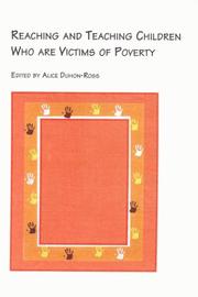 Front cover of Reaching and Teaching Children Who Are Victims of Poverty (Symposium Series (Edwin Mellen Pr), Vol 55) by Alice Duhon-Ross