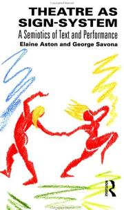 Front cover of Theatre as sign-system by Elaine Aston