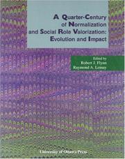 Front cover of A Quarter-Century of Normalization and Social Role Valorization by Raymond Lemay