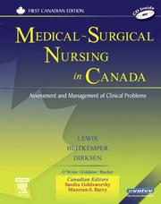 Front cover of Medical-surgical nursing in Canada by Sharon L Lewis