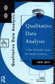 Cover of Qualitative data analysis by Ian Dey