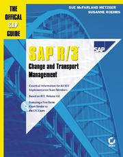 Front cover of SAP R/3 change and transport management by Sue McFarland Metzger