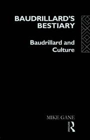 Cover of Baudrillard's bestiary by Mike Gane