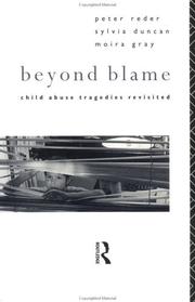 Cover of Beyond blame by Peter Reder