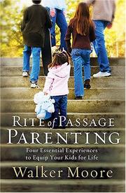Cover of Rite of Passage Parenting by Walker Moore